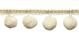 Pompom band creme 20 mm (ca. 16 meter)