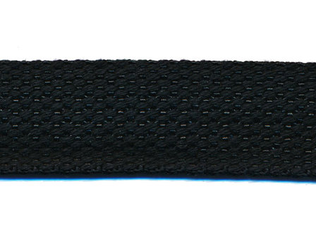 Tassenband 25 mm zwart COTTON-LOOK (ca. 45 m)