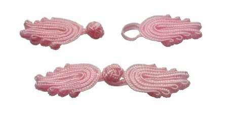 Chinese sluiting licht roze ca.  70 x 20 mm (ca. 25 stuks)