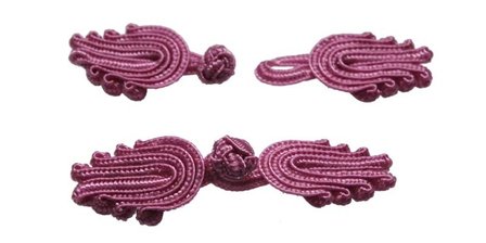 Chinese sluiting oud roze ca.  70 x 20 mm (ca. 25 stuks)