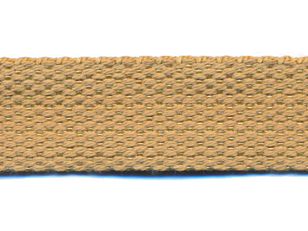 Tassenband 25 mm zand COTTON-LOOK (ca. 50 m)