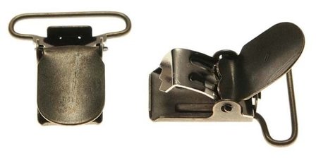 Bretel clip bronskleurig met ronde hoeken 25 mm (25 stuks)