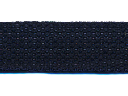 Tassenband 25 mm donker blauw COTTON-LOOK (ca. 50 m)