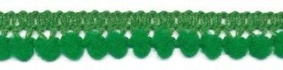 Mini pompomband groen 10 mm (ca. 32 meter)