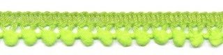 Mini pompomband NEON geel/groen 10 mm (ca. 32 meter)