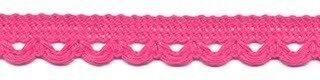 Sierband met lus-/schulprandje hard roze 12 mm (ca. 32 meter)