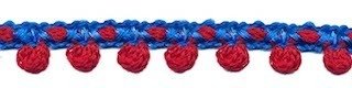 2-kleurig bolletjesband blauw-rood 10 mm (ca. 16 meter)