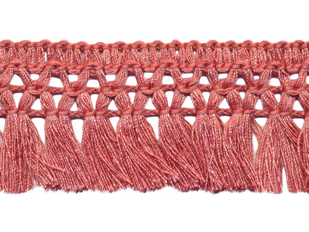Franje-kwastjesband antiek-roze ca. 32 mm (ca. 16 meter)