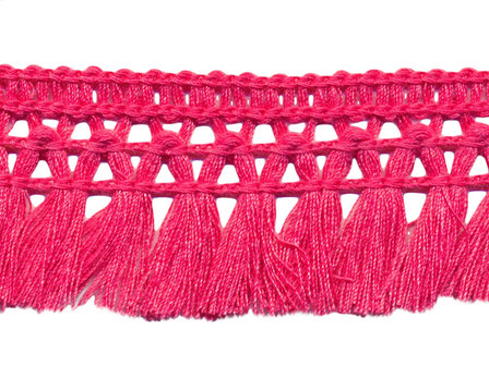 Franje-kwastjesband oud roze ca. 32 mm (ca. 16 meter)