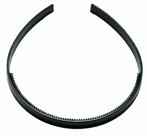 Diadeem om zelf te bekleden 10 mm zwart (6 stuks)