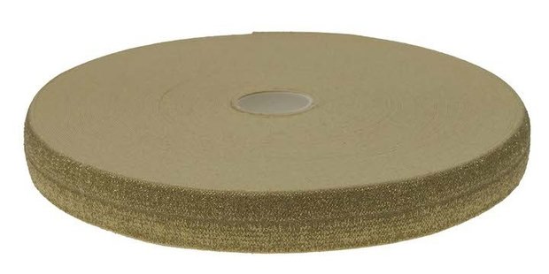 Elastisch biesband goud 20 mm