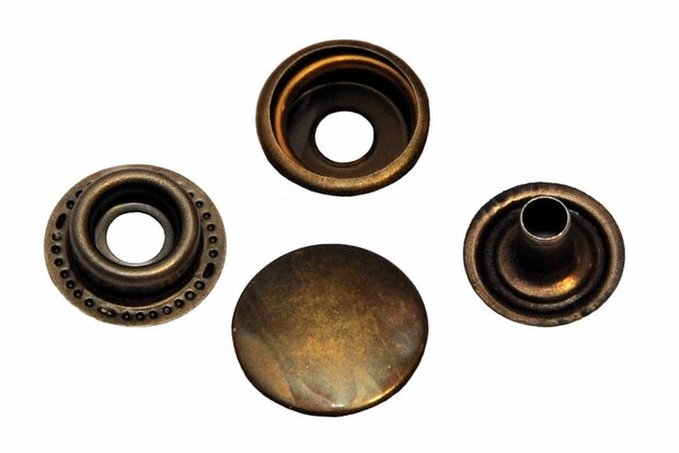 Drukker brons 15 mm, type 4-7 (ca. 25 stuks)