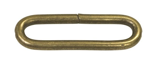 Metalen passant met ronde hoeken bronskleurig ZWAAR 50 mm (ca. 25 stuks)