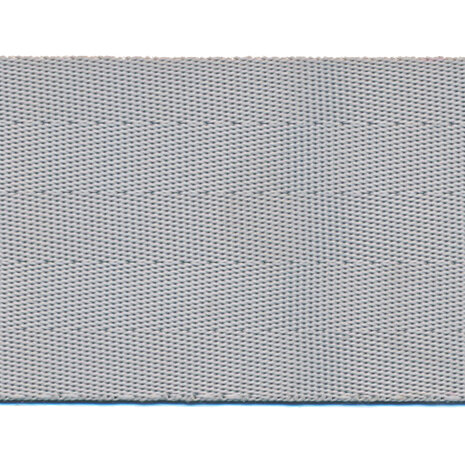 Tassenband autogordel-look 50 mm licht grijs STEVIG (ca. 5 m)