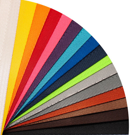 Tassenband autogordel-look 50 mm - kleuroverzicht