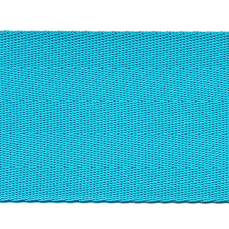 Tassenband autogordel-look 50 mm aqua blauw STEVIG (ca. 5 m)