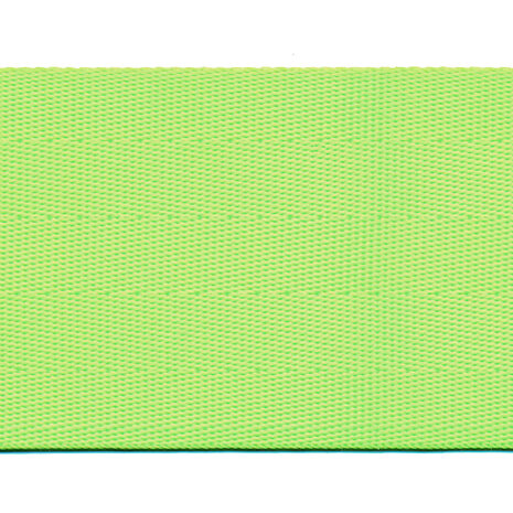Tassenband autogordel-look 50 mm NEON groen STEVIG (ca. 5 m)
