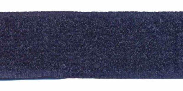 Klittenband 25 mm donker blauw (ca. 25 m) - lus