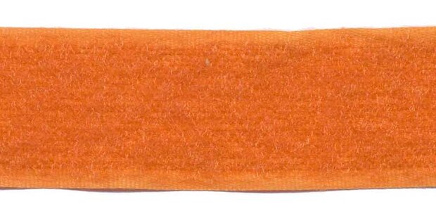 Klittenband 25 mm oranje (ca. 25 m) - lus