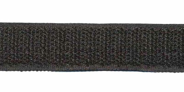Klittenband 16 mm HAAK zwart (rol van ca. 25 m)