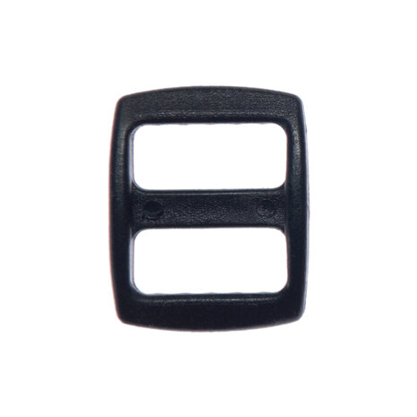Schuifgesp HOOG zwart kunststof 15 mm (100 stuks)