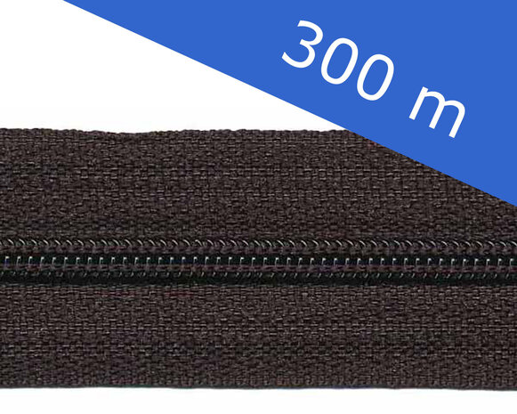 Nylon rits zwart #580 maat 3 (ca. 300 m)