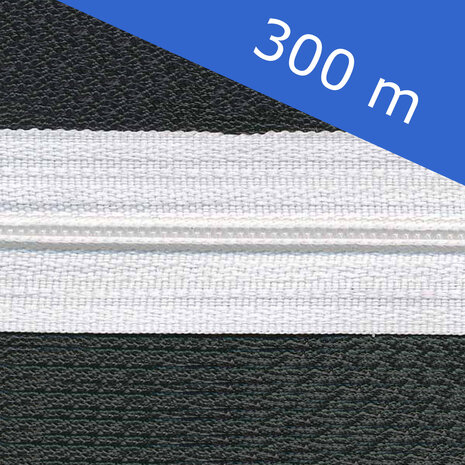 Nylon-Reißverschluss weiss #501 Größe 3 (ca. 300 m)