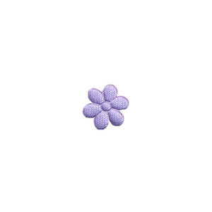 Applicatie bloem lila satijn effen mini 10 mm (ca. 100 stuks)