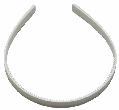 Diadeem om zelf te bekleden 7 mm wit B-KEUZE (6 stuks)