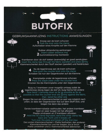 Butofix - Knöpfeannähen ohne Nadel und Garn - 10 Stück 