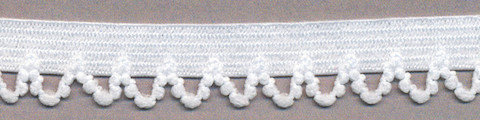 Elastisch kant wit met lusjes sierrandje 12 mm 0382/12C (ca. 10 m) - achterzijde