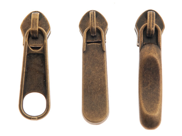 Overzicht bronskleurige ritsvoetjes