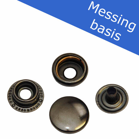 MESSING Drukker oud-zilverkleurig 15 mm, type 4-7 (ca. 25 stuks)