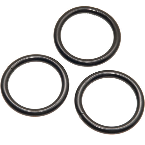 Metalen O-ring ZWART gelast 30 x 4,5 mm (1 stuk)