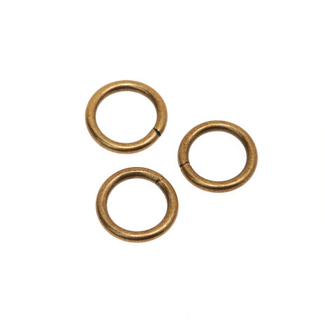Metalen O-ring bronskleurig gelast 15 x 3,0 mm (1 stuk)