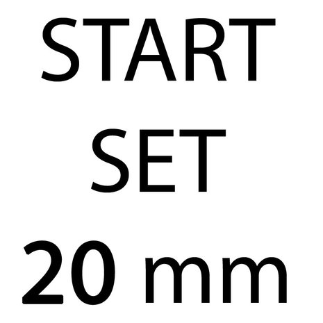 START-SET: Tassenband 20 mm 21 kleuren, elk 5 meter (ca. 105 m)