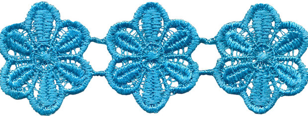 Blauw bloemband 50 mm (ca. 4 m)