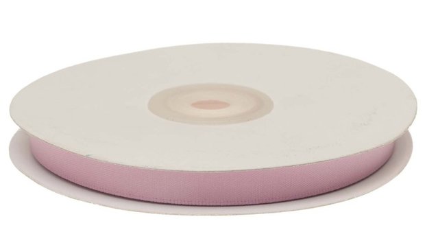 Licht roze dubbelzijdig satijnband 10 mm (ca. 30 m)