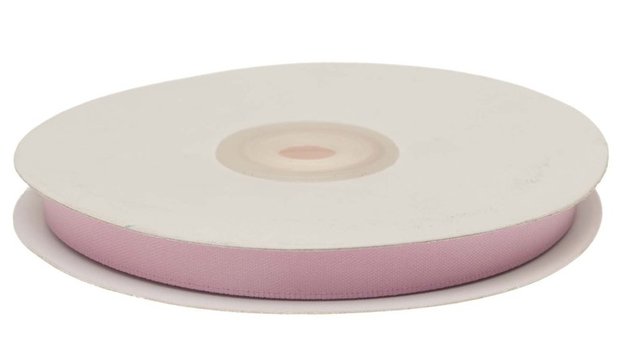 Licht roze dubbelzijdig satijnband 10 mm (ca. 30 m)