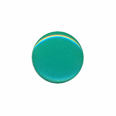 Knoop glans mint groen 15 mm (ca. 50 stuks)