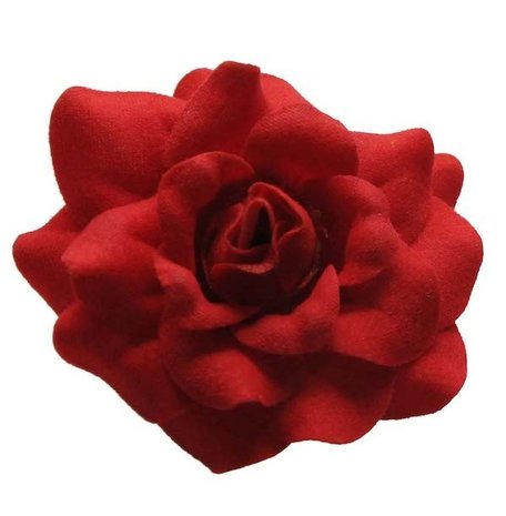 Roos rood stof ca. 4,5 cm (10 stuks)