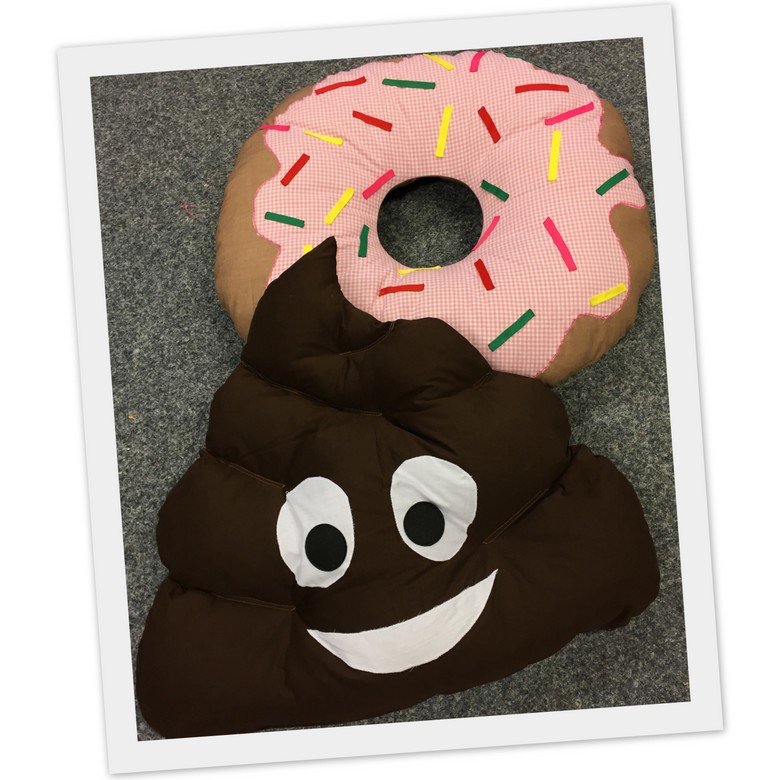 Emoticon kussens maken Emoticon kussens maken