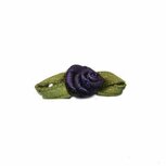 Roosje satijn donker blauw op blad 10 x 30 mm (ca. 25 stuks) Roosje satijn donker blauw op blad 10 x 30 mm (ca. 25 stuks)