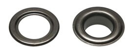 Nestels 15 mm (maat #30) oud zilverkleurig staal (ca. 50 sets) Nestels 15 mm (maat #30) oud zilverkleurig staal (ca. 50 sets)