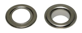 Nestels 15 mm (maat #30) vernikkeld staal (ca. 50 sets) Nestels 15 mm (maat #30) vernikkeld staal (ca. 50 sets)