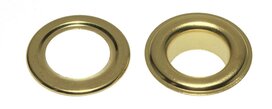 Nestels 19 mm (maat #32) goudkleurig staal (ca. 50 sets) Nestels 19 mm (maat #32) goudkleurig staal (ca. 50 sets)