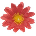Gerbera rood stof klein ca. 6,5 cm (10 stuks) Gerbera rood stof klein ca. 6,5 cm (10 stuks)