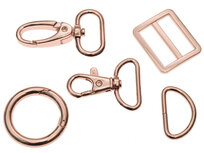 Metalen schuifgesp Rose Goud RECHTHOEKIG 25 mm (10 stuks) Metalen schuifgesp Rose Goud RECHTHOEKIG 25 mm (10 stuks)