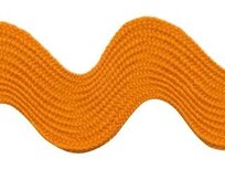 Oranje zig-zag band 25 mm (ca. 16 meter) Oranje zig-zag band 25 mm (ca. 16 meter)