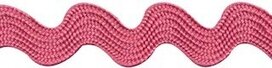 Oud roze zig-zag band 10 mm (ca. 16 meter) Oud roze zig-zag band 10 mm (ca. 16 meter)